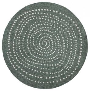 NORTHRUGS - Hanse Home koberce AKCIA: 200x200 (průměr) kruh cm Kusový koberec Twin-Wendeteppiche 103111 grün creme – na von aj na doma - 200x200 (priemer) kruh cm