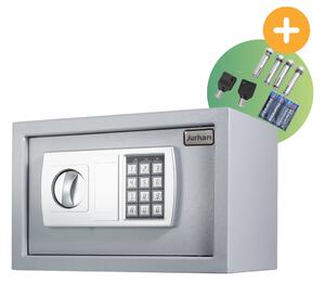 Jurhan Elektrický nábytkový trezor SAFETY, 31 x 20 x 20cm, strieborná
