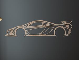 Drevko AKCIA - Drevený obraz McLaren P1 GTR, Čierna