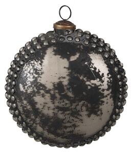 Granitová antik sklenená vianočná ozdoba Noirre - 15*6*15 cm - Clayre & Eef