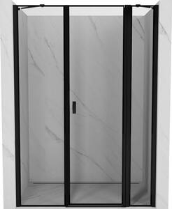 Mexen Mist sprchové dvere pravé 125 cm, čierny rám, čierne - 8A4-125-001-70-70-P