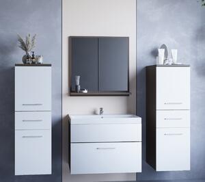 MEBLINE Kúpeľňový nábytok LUPO MINI wenge / biely
