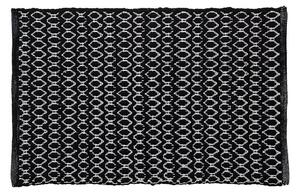 Sealskin Boho koberček do kúpeľne 60x90 cm obdĺžnik čierna 800101