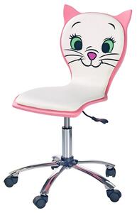 Detská stolička PERLA biela/ružová