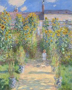 Obrazová reprodukcia The Artist's Garden at Vetheuil (1880), Claude Monet