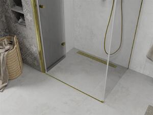 Mexen Lima sprchovací kút 80x70 cm, priehľadná, zlatá, 856-080-070-50-00