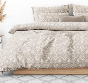 Goldea bavlnené posteľné obliečky - zámocký vzor 140 x 200 a 70 x 90 cm