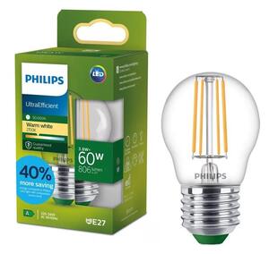 LED žiarovka ULTRAEFFICIENT VINTAGE Philips P45 E27/3,8W/230V 2700K