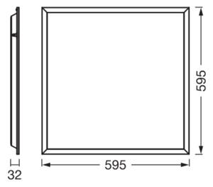 Osram - Podhľadový LED panel PANEL ESSENTIAL LED/50W/230V 60x60 cm biela
