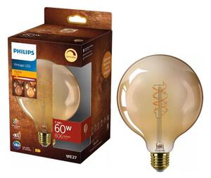LED Stmievateľná žiarovka VINTAGE Philips G125 E27/7,3W/230V 2200K