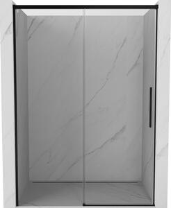 Mexen Rox posuvné sprchové dvere 145 cm, priehľadné, čierne - 8C2-145-000-70-00