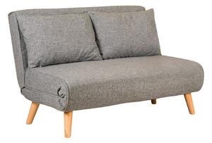 Hanah Home Dvojmiestna rozkladacia pohovka Seater Folde svetlo šedá