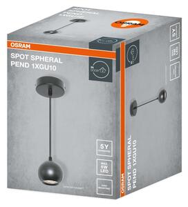 Osram - Závesné svietidlo na lanku SPOT SPHERAL 1xGU10/6W/230V čierne