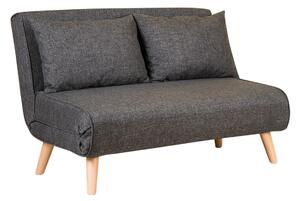 Hanah Home Dvojmiestna rozkladacia pohovka Seater Folde tmavošedá