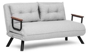 Hanah Home Dvojmiestna rozkladacia pohovka Seater Sando sivá II