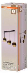 Osram - Závesné svietidlo DECOR HORNET na lanku 3xE27/10W/230V čierna/zlatá