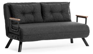 Hanah Home Dvojmiestna rozkladacia pohovka Seater Sando tmavosivá