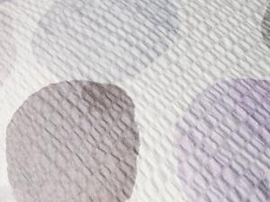 Primera Krepová posteľná bielizeň, 140 x 200 cm, 70 x 90 cm , fialová s kruhmi (100338050)