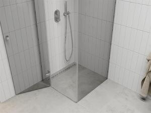 Mexen Roma, sprchovací kút 80 (dvere) x 80 (stena) cm, 6mm číre sklo, chrómový profil, 854-080-080-01-00