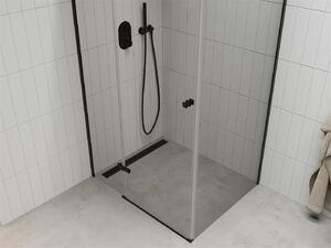 Mexen ROMA sprchovací kút 90x70cm, 6mm sklo, čierny profil-číre sklo, 854-090-070-70-00
