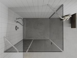 Mexen ROMA sprchovací kút 80x120cm, 6mm sklo, chrómový profil-šedé sklo, 854-080-120-01-40