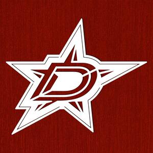 DUBLEZ | Drevené hokejové logo na stenu - Dallas Stars