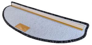 Vopi koberce Nášľapy na schody Capri Lux cream obdĺžnik, samolepiaci - 24x65 obdĺžnik (rozmer vrátane ohybu)