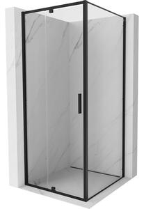 Mexen Exo sprchový kút s výklopnými dverami 90 x 90 cm, transparentný, čierny - 819-090-090-70-00