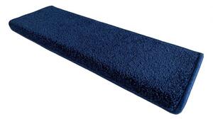 Vopi koberce Nášľapy na schody Eton Exklusive tmavo modrý obdĺžnik - 24x65 obdélník (rozmer včetně ohybu)
