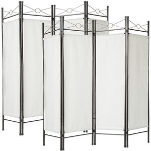 TecTake GmbH 2 paravány 180x160x2,5cm - biela