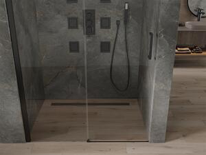 Mexen OMEGA posuvné sprchové dvere do otvoru 110 cm, cierna-transparentná, 825-110-000-70-00