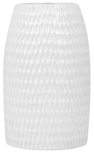 Dekoratívna stolná váza biela keramika 25 cm