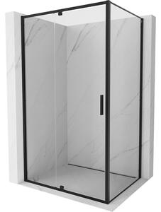 Mexen Exo sprchovací kút otvárací 105 x 70 cm, transparentný, čierny - 819-105-070-70-00
