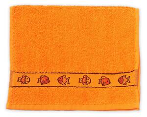 Detský uterák KIDS oranžový 30x50 cm