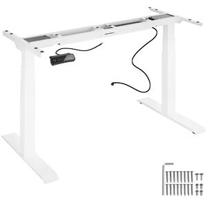 Rám stola elektr. výškovo nastaviteľný s funkciou pamäte extra široký 110-190x68x58-123cm - biela