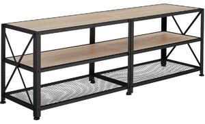 Televízny stolík - 141 cm, Industrial svetlé drevo, dub Sonoma