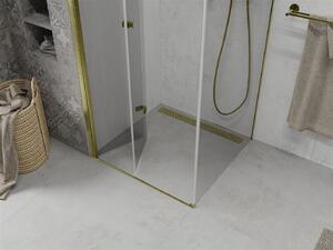 Mexen Lima sprchovací kút 100x100 cm, priehľadná, zlatá, 856-100-100-50-00