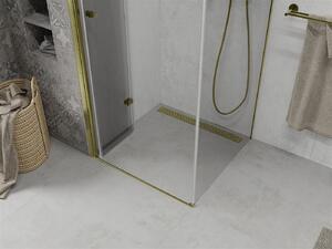Mexen Lima sprchovací kút 100x100 cm, priehľadná, zlatá, 856-100-100-50-00