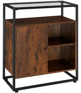 Komoda Conventry 70x38x80,5cm - Industriálne drevo tmavé, rustikálne