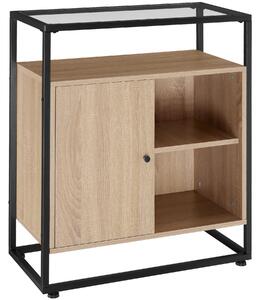 Komoda Conventry 70x38x80,5cm - Industrial svetlé drevo, dub Sonoma