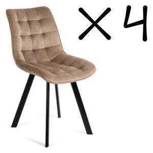 KK Set 4 kusov jedálenská stolička NIKI béžová
