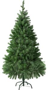 Umelý vianočný stromček so vstrekovaným ihličím a kovovým stojanom - 140 cm