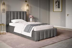 Čalúnená posteľ BED 1 90x200 tmavo sivá