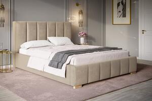 Čalúnená posteľ BED 1 120x200 béžová velvet