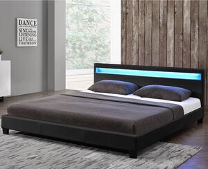 Čalúnená posteľ Paris 140 x 200 cm - čierna