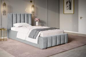 Čalúnená posteľ BED 1 90x200 sivá velvet