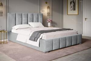 Čalúnená posteľ BED 1 120x200 sivá velvet