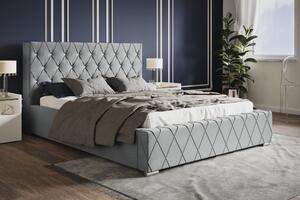 Čalúnená posteľ BED 4 120x200 sivá