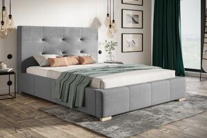 Čalúnená posteľ BED 5 90x200 sivá