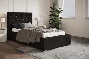 Čalúnená posteľ BED 4 90x200 čierna